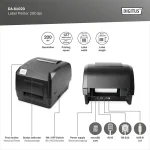 DIGITUS DA-81020 200dpi USB/RS232/LAN vonalkódnyomtató - Image 6