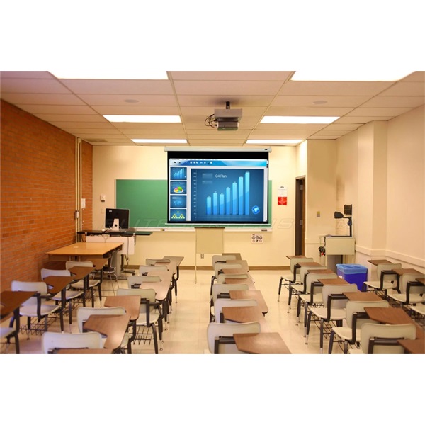 EliteScreens M99UWS1 99" (1:1) 178x178cm manuális fali vetítővászon - Image 7