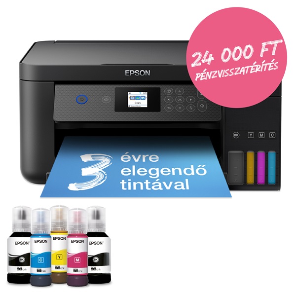 Epson EcoTank L4260 színes nyomtató MFP, Duplex, WiFi/USB, 14 000/5200 oldal tinta a dobozban - Image 1