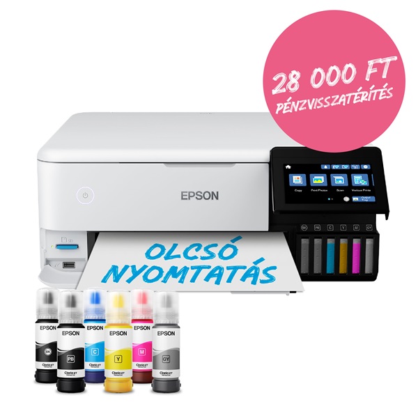 Epson EcoTank L8160 fotónyomtató MFP, WiFi/USB/LAN, 1800 fotóra elegendő tinta a dobozban - Image 2