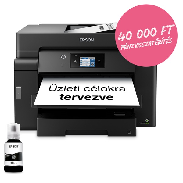 Epson EcoTank M15140 A3 mono nyomató MFP, Duplex, WiFi/USB/LAN, 4500 oldal tinta a dobozban - Image 2