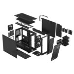 Fractal Design Meshify 2 Fekete sötét ablakos (Táp nélküli) E-ATX ház - Image 23