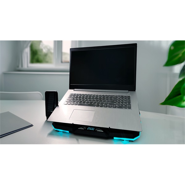 FroggieX FX-PC-P1-BL NitroCooling notebook hütőpad telefontartóval - Image 7