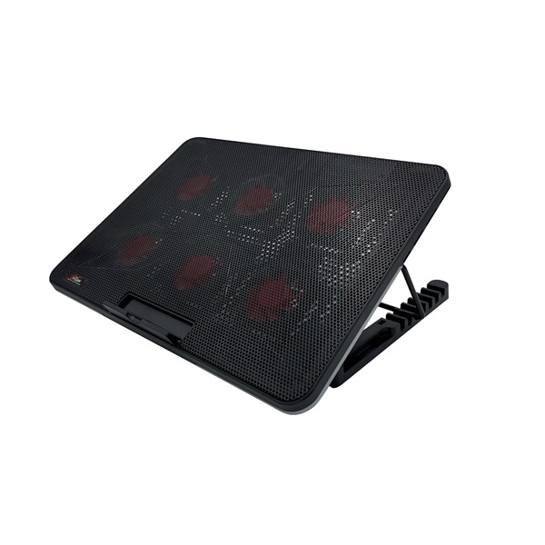 FroggieX FX-PC-P2-R HyperCooling notebook hütőpad telefontartóval - Image 1