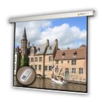 Funscreen Motor 244x244cm motoros fali vetítővászon - Image 2