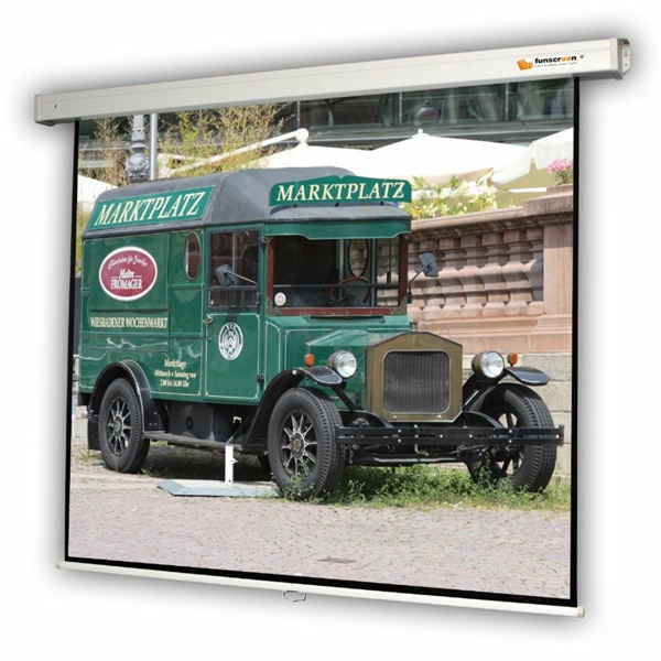 Funscreen Rollo 4:3 231cm×305cm rolós fali vetítővászon - Image 1