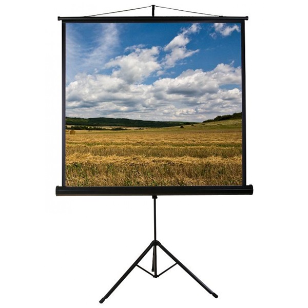 Funscreen Tripod 1:1 180cm×180cm hordozható 3 lábú állványos vetítővászon - Image 1