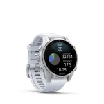 Garmin fenix 8 Silver with Whitestone Silicone Band - Image 16