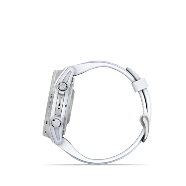 Garmin fenix 8 Silver with Whitestone Silicone Band - Image 18