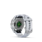 Garmin fenix 8 Silver with Whitestone Silicone Band - Image 20