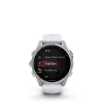 Garmin fenix 8 Silver with Whitestone Silicone Band - Image 11