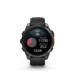 Garmin 010-02904-00 fenix 8 AMOLED (47mm) szilikon pántos fekete okosóra - Image 11