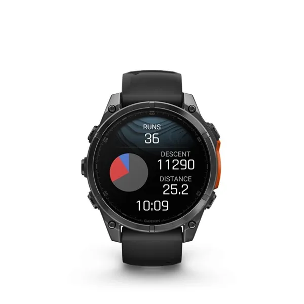 Garmin 010-02904-00 fenix 8 AMOLED (47mm) szilikon pántos fekete okosóra - Image 11