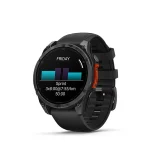 Garmin 010-02904-00 fenix 8 AMOLED (47mm) szilikon pántos fekete okosóra - Image 13