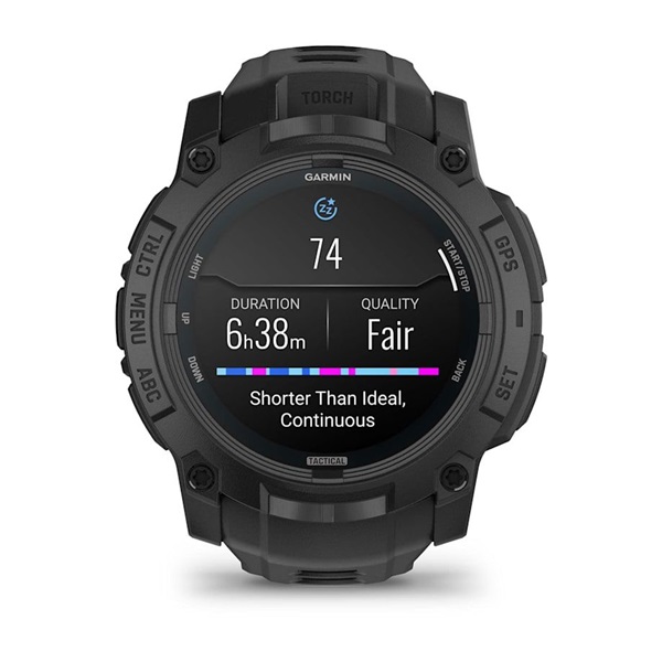 Garmin Instinct 3 AMOLED Tactical Edition (50mm) fekete okosóra - Image 13
