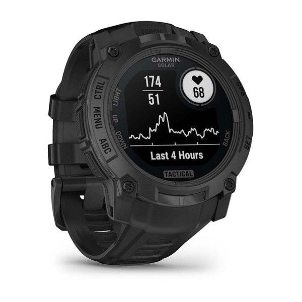 Garmin Instinct 3 Solar Tactical Edition (50mm) fekete okosóra - Image 6