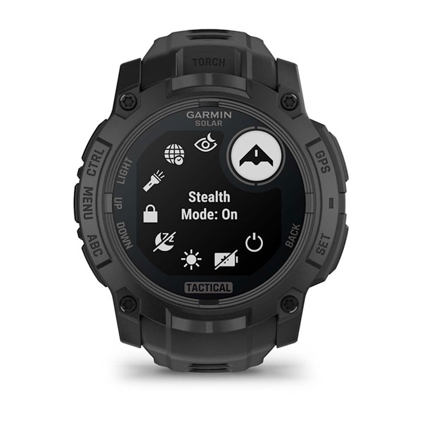 Garmin Instinct 3 Solar Tactical Edition (50mm) fekete okosóra - Image 7