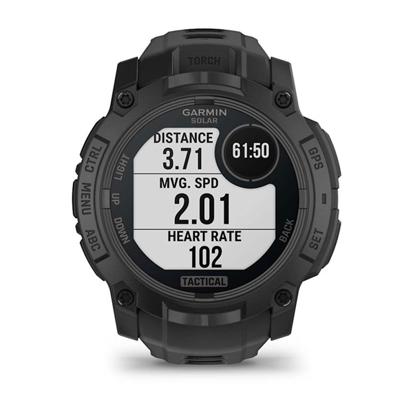 Garmin Instinct 3 Solar Tactical Edition (50mm) fekete okosóra - Image 12