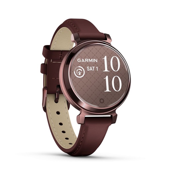 Garmin Lily 2 Classic bőr szíjas sötétbronz okosóra - Image 4