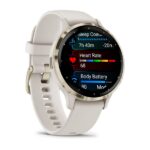Garmin Venu 3S elefántcsont krémarany, szilikon szíjjal okosóra - Image 8