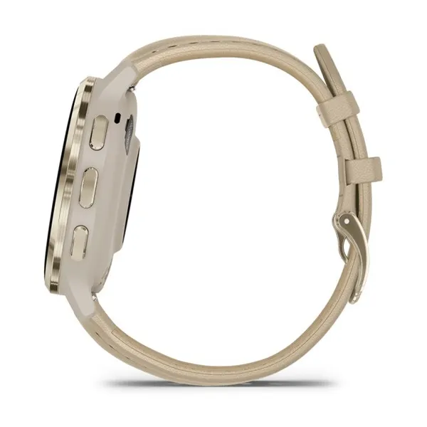 Garmin Venu 3S francia szürke-krémarany, bőr és szilikon szíjjal okosóra - Image 6