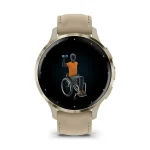Garmin Venu 3S francia szürke-krémarany, bőr és szilikon szíjjal okosóra - Image 7
