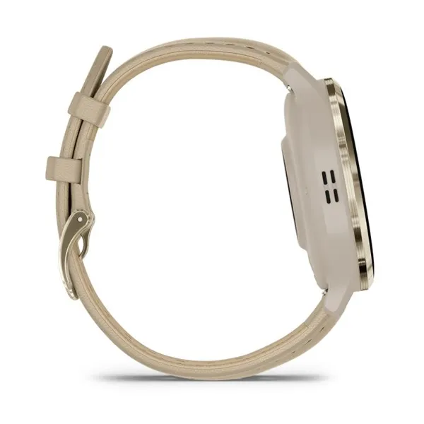 Garmin Venu 3S francia szürke-krémarany, bőr és szilikon szíjjal okosóra - Image 9