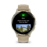 Garmin Venu 3S francia szürke-krémarany, bőr és szilikon szíjjal okosóra - Image 11