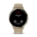 Garmin Venu 3S francia szürke-krémarany, bőr és szilikon szíjjal okosóra - Image 12