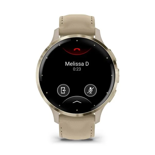 Garmin Venu 3S francia szürke-krémarany, bőr és szilikon szíjjal okosóra - Image 12