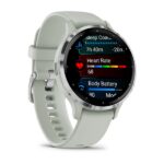 Garmin Venu 3S zsálya, ezüst kerettel, szilikon szíjjal okosóra - Image 7