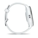 Garmin Venu 3 Silver Stainless Steel Bezel with Whitestone Case and Silicone Band - Image 2