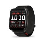 Garmin Venu X1 Titanium ComfortFit nylon szíjjal fekete okosóra