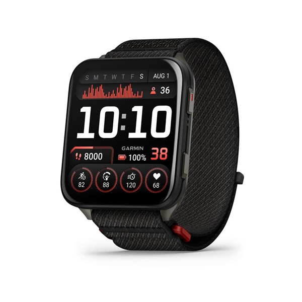 Garmin Venu X1 Titanium ComfortFit nylon szíjjal fekete okosóra - Image 1