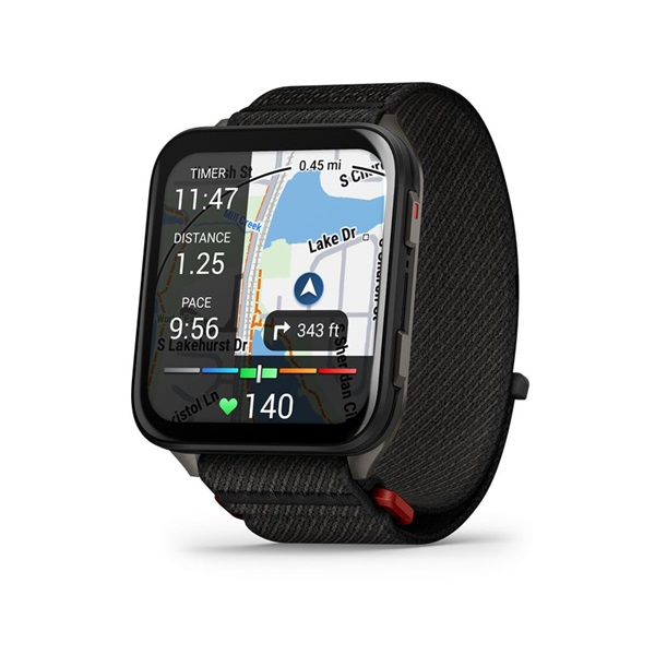 Garmin Venu X1 Titanium ComfortFit nylon szíjjal fekete okosóra - Image 4