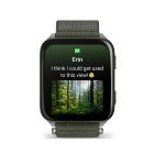 Garmin Venu X1 Titanium ComfortFit nylon szíjjal mohazöld okosóra - Image 4