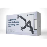 Gembird MA-DA2-02 17"-32" kétkaros asztali monitor tartó konzol - Image 6