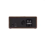 Genius SP-HF505BT Bluetooth Speaker Dark Brown Wood - Image 7