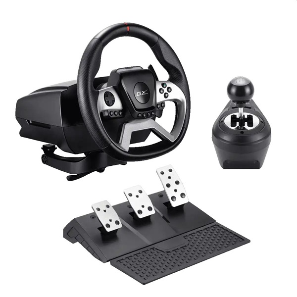 Genius SpeedMaster X5 FF PC/Xbox One/PS4 fekete kormány + pedál + váltó