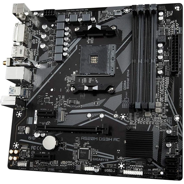 Gigabyte A520M DS3H AC AMD A520 AM4 mATX alaplap - Image 5