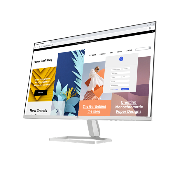 HP 27" Series 5 527sw FHD IPS VGA/HDMI fehér monitor - Image 2