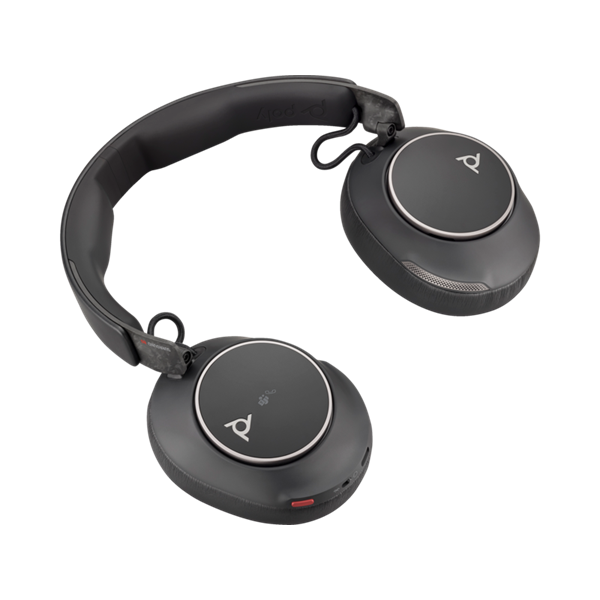 HP Poly Voyager Surround80 fekete vezeték nélküli fejhallgató +  USB-C/A adapter - Image 3