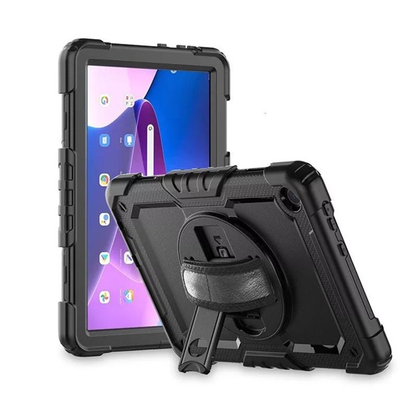 Haffner_FN0520_Lenovo_Tab_M10_10_1_3rd_Gen_utesallo_fekete_tablet_tok_kijelzovedo_uveggel-i37239807.jpg Haffner FN0520 Lenovo Tab M10 10,1" (3rd Gen.) ütésálló fekete tablet tok kijelzővédő üveggel - Image 1