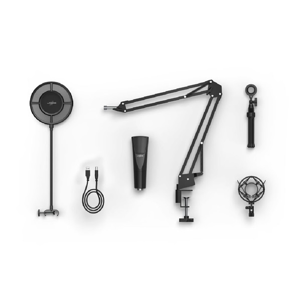 URAGE by Hama 186020 "Stream 800HD" streaming állványos gaming mikrofon - Image 4