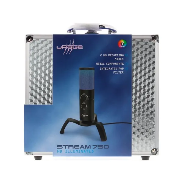 URAGE by Hama 186059 "Stream 750HD" Illuminated állványos gamer mikrofon - Image 2