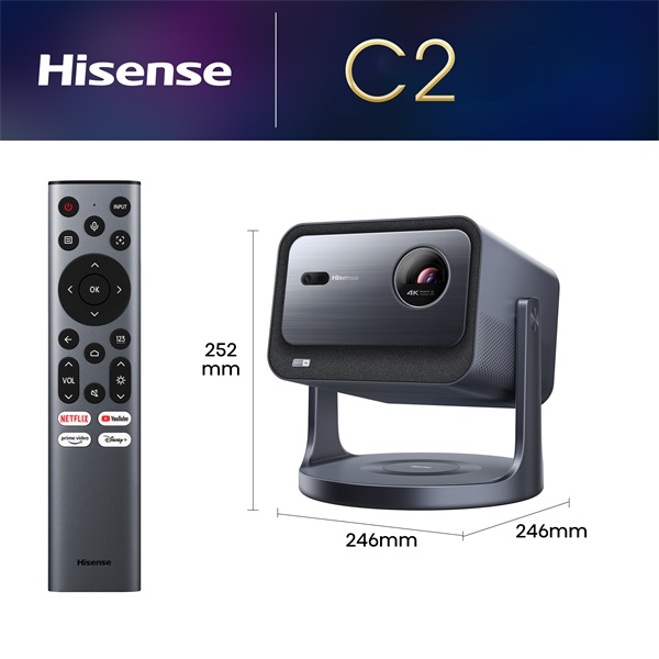 Hisense C2 65"-300" 4K Smart Mini lézer projektor - Image 4