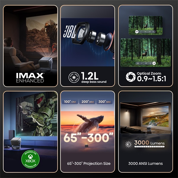 Hisense C2 Ultra 65"-300" 4K Smart IMAX mini-lézer projektor - Image 4