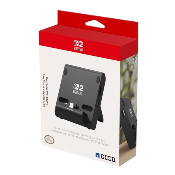 Hori Dual PlayStand Nintendo Switch 2 Official USB-A - USB-C fekete állvány és töltő - Image 5