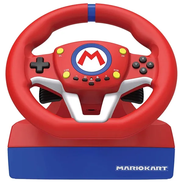 Hori Mario Kart Racing Wheel Pro Mini Nintendo Switch/OLED/Switch 2/PC piros-kék kormány - Image 2