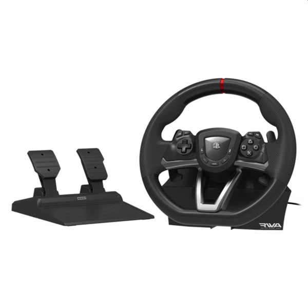 Hori Racing Wheel APEX, PlayStation 5, PlayStation 4, PC, USB, fekete kormány szett - Image 1